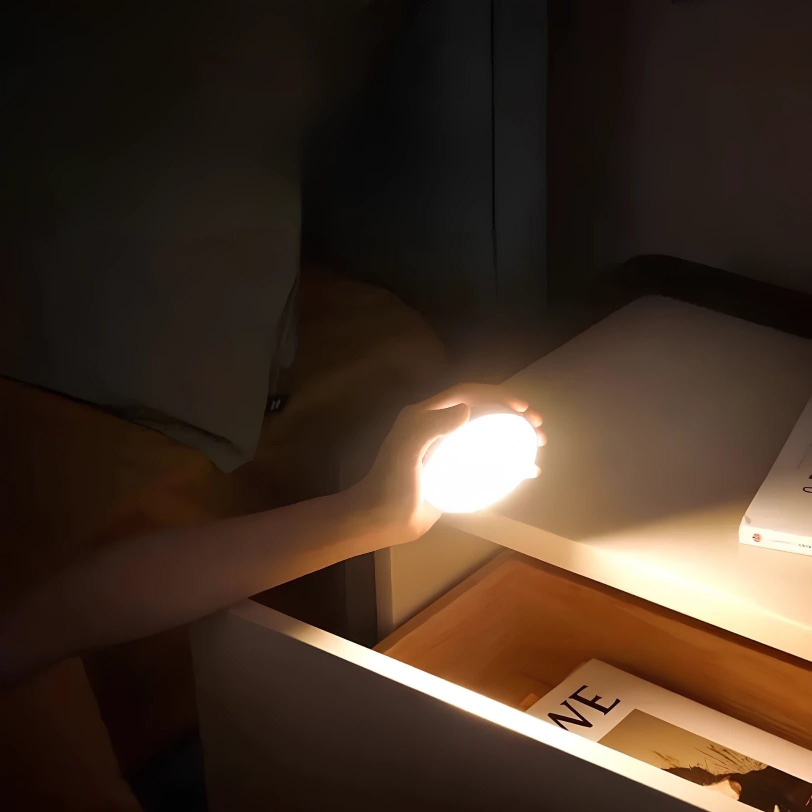 LED Motion Sensor Light Activated Puck Wireless Magnetic Adhesive For Closet - Image 11