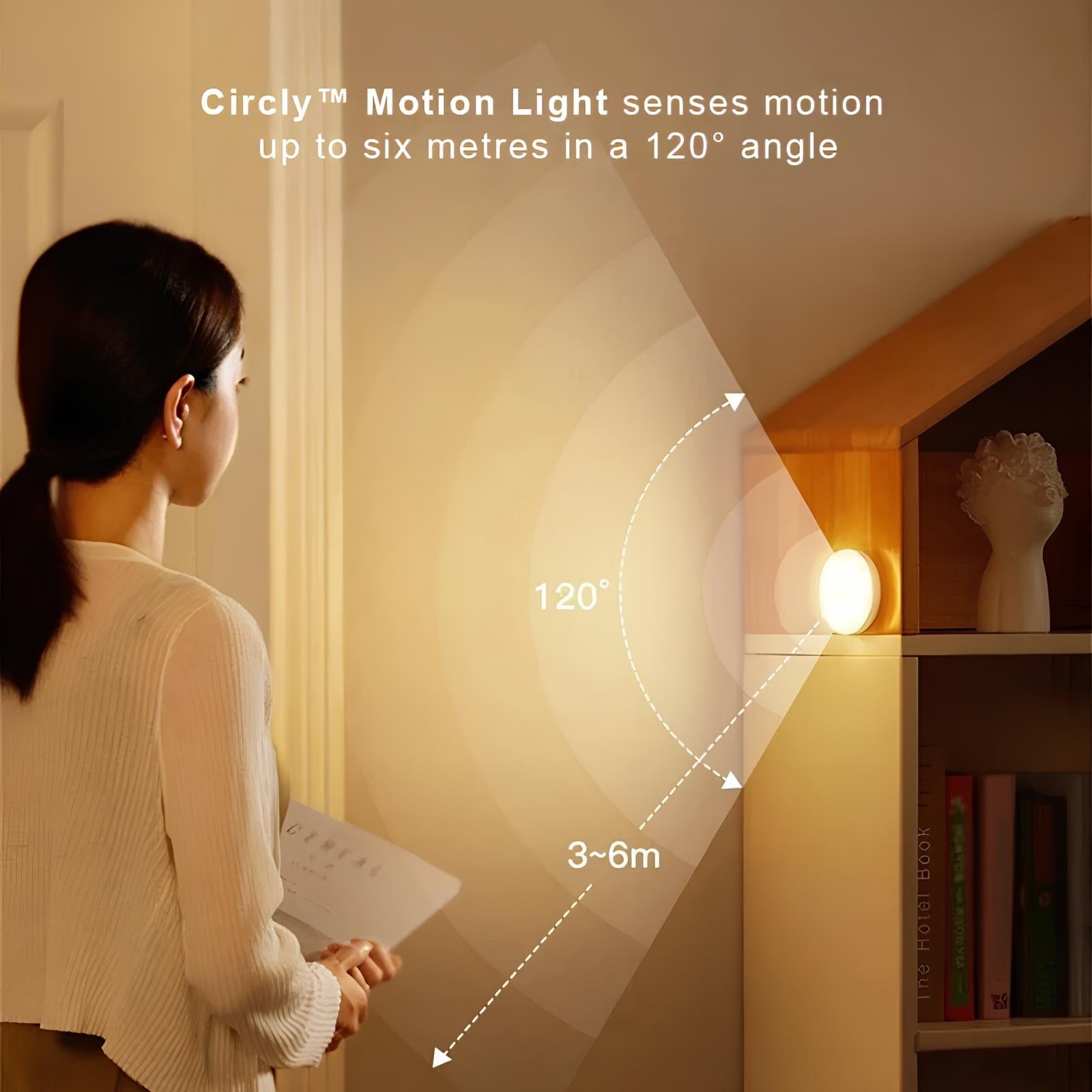LED Motion Sensor Light Activated Puck Wireless Magnetic Adhesive For Closet - Image 4