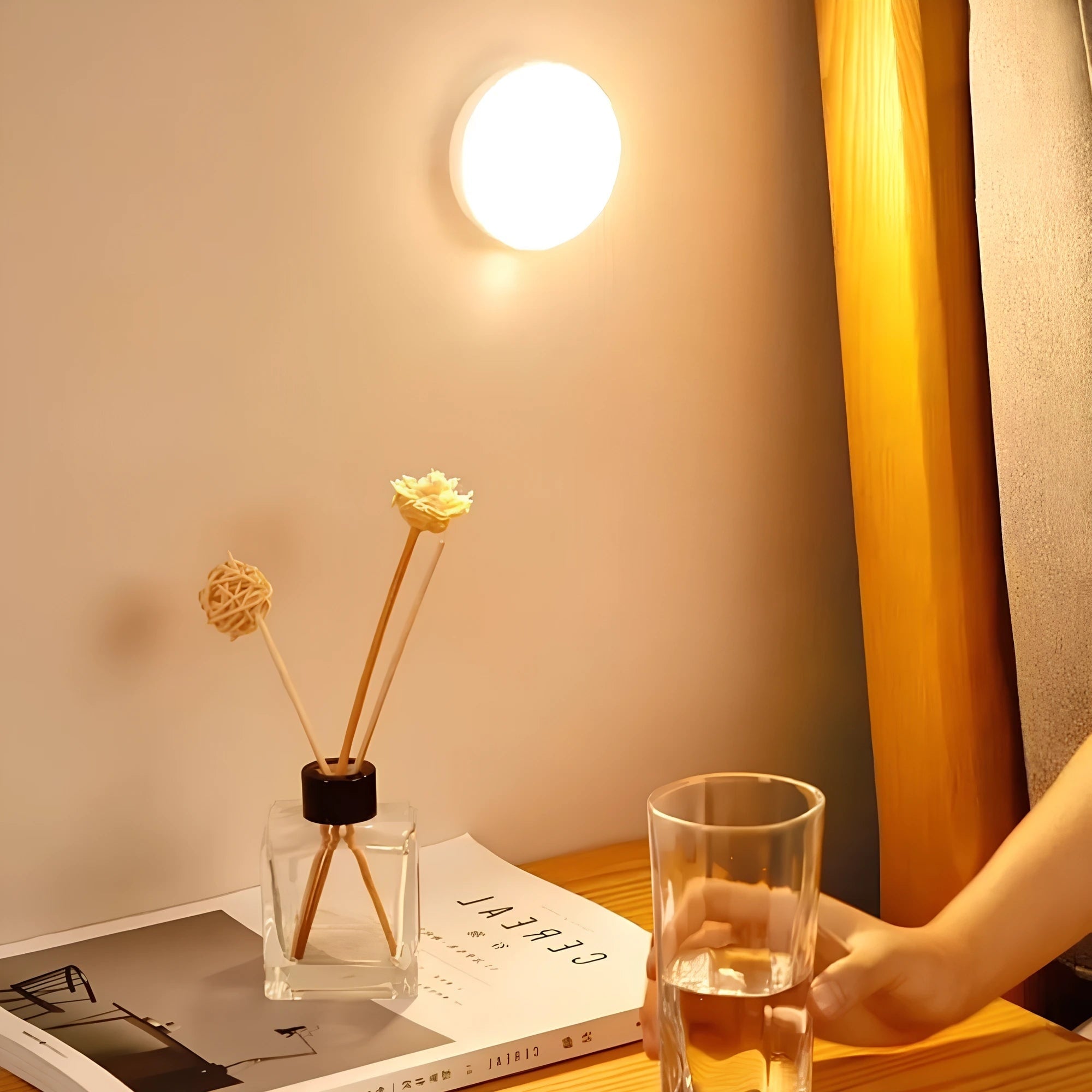LED Motion Sensor Light Activated Puck Wireless Magnetic Adhesive For Closet - Image 8