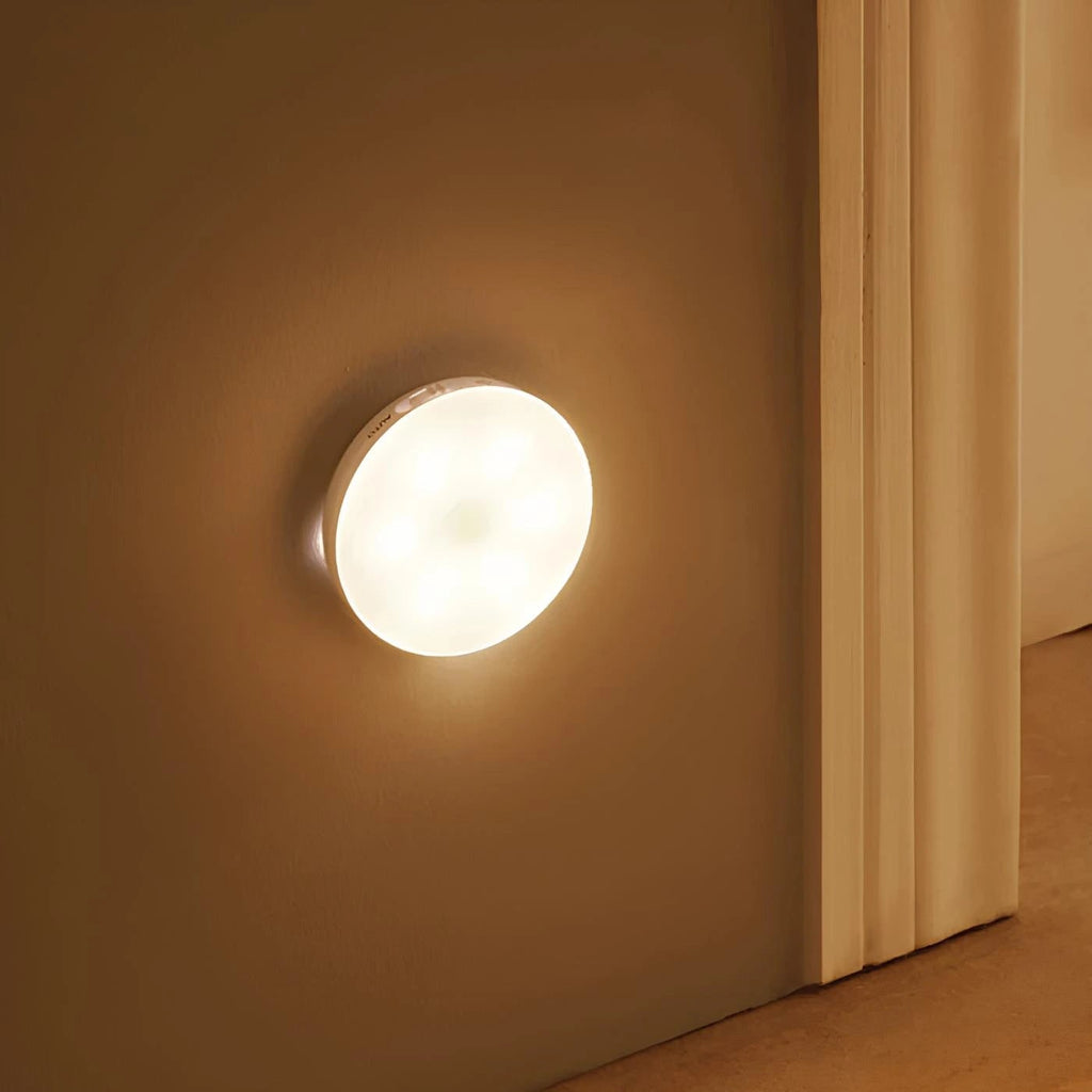 LED Motion Sensor Light Activated Puck Wireless Magnetic Adhesive For Closet - Image 9