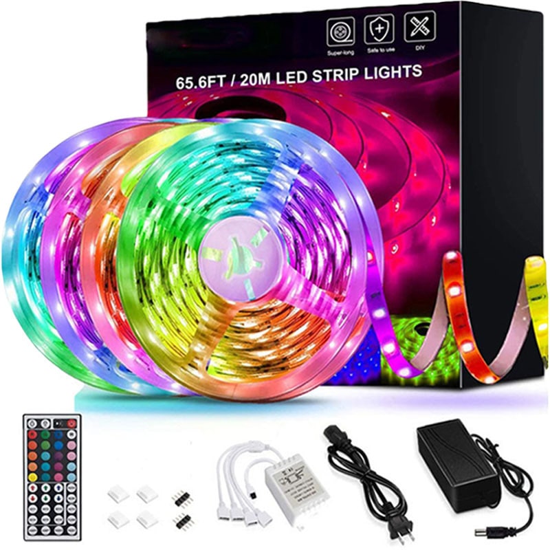 LED Strip Lights Rgb with Remote Control for TV Backlight and Room Decor Color Changing - Image 1