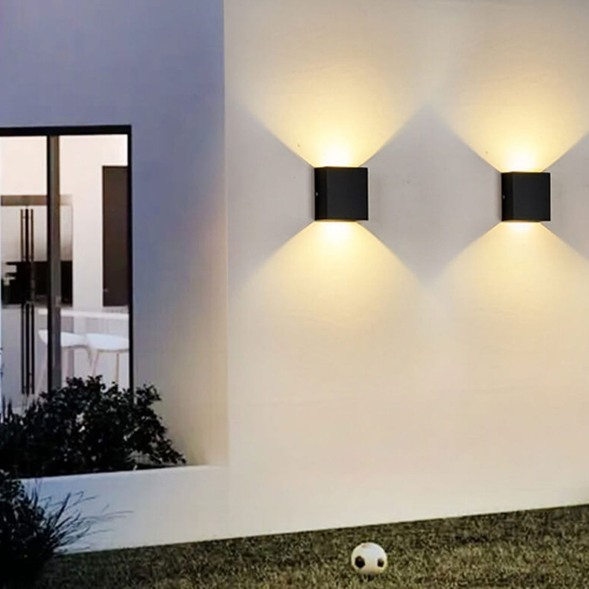 LED Wall Sconce with Up and Down Lighting and Optional Motion Sensor - Image 1