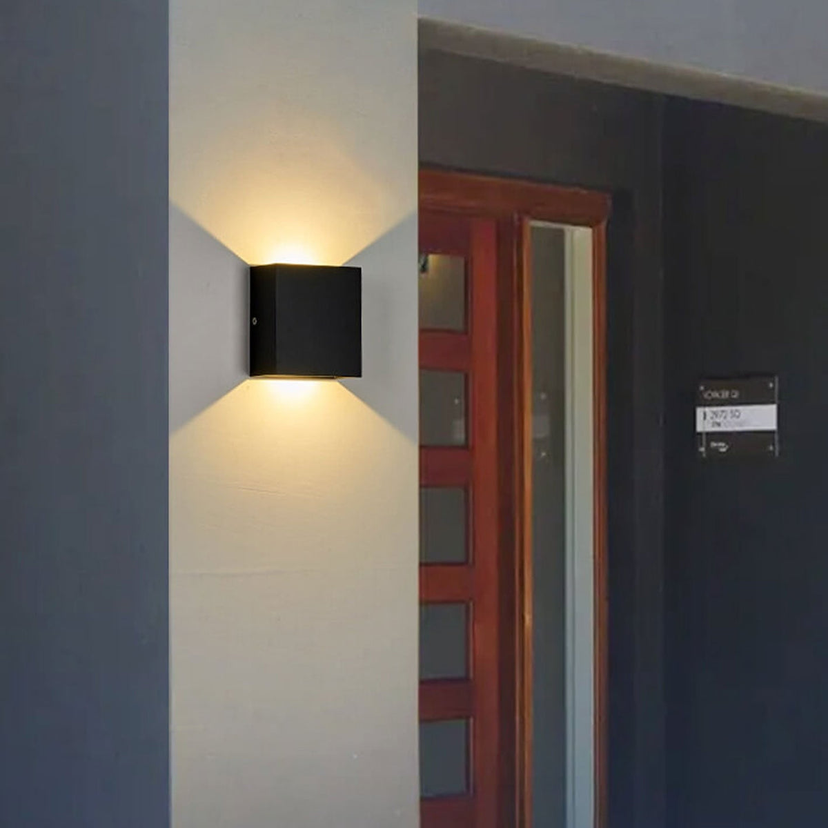 LED Wall Sconce with Up and Down Lighting and Optional Motion Sensor - Image 8