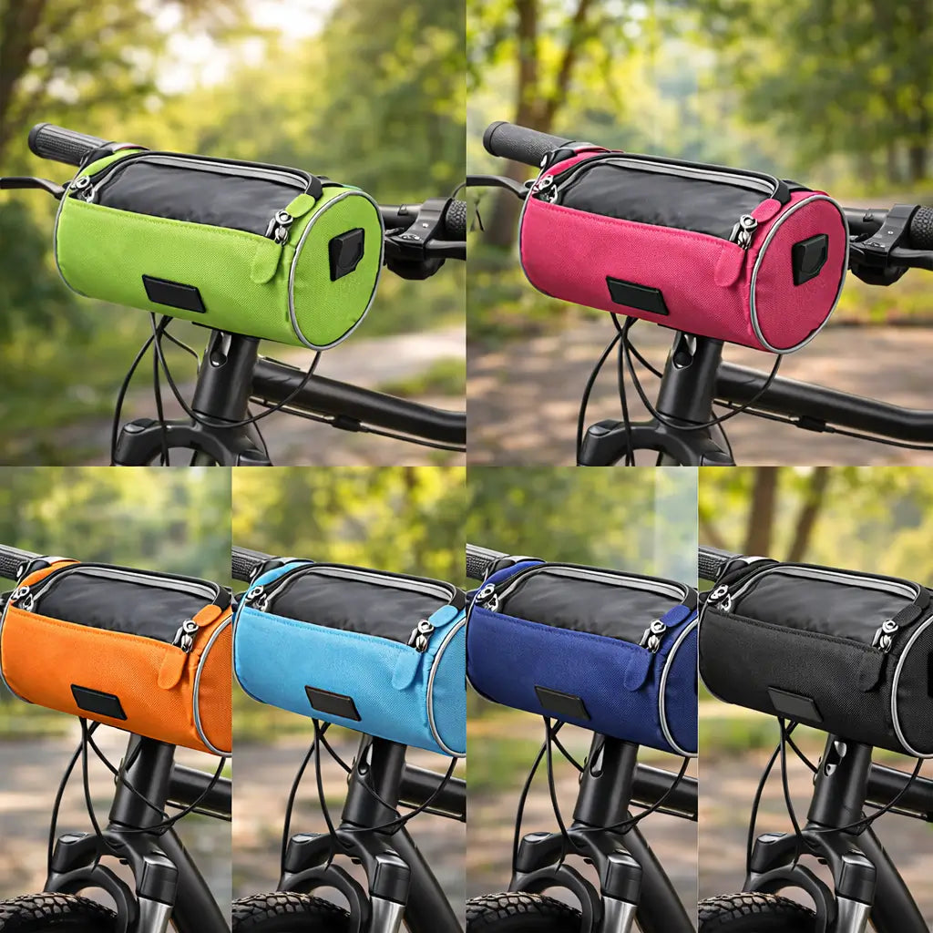 Bicycle Handlebar Phone Bag with Touchscreen Pocket