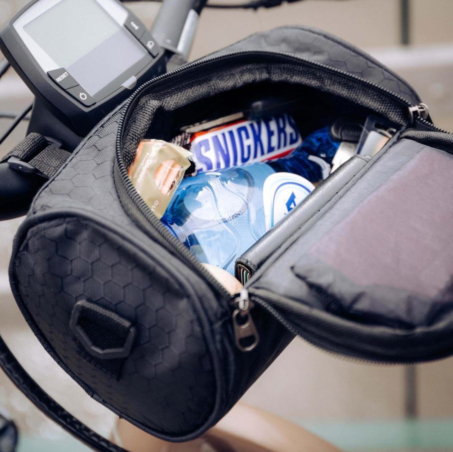 Bicycle Handlebar Phone Bag with Touchscreen Pocket