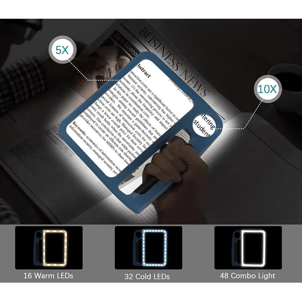 Lighted Magnifying Glass with Lights and LED for Reading and Detail Work Jewelers - Image 3
