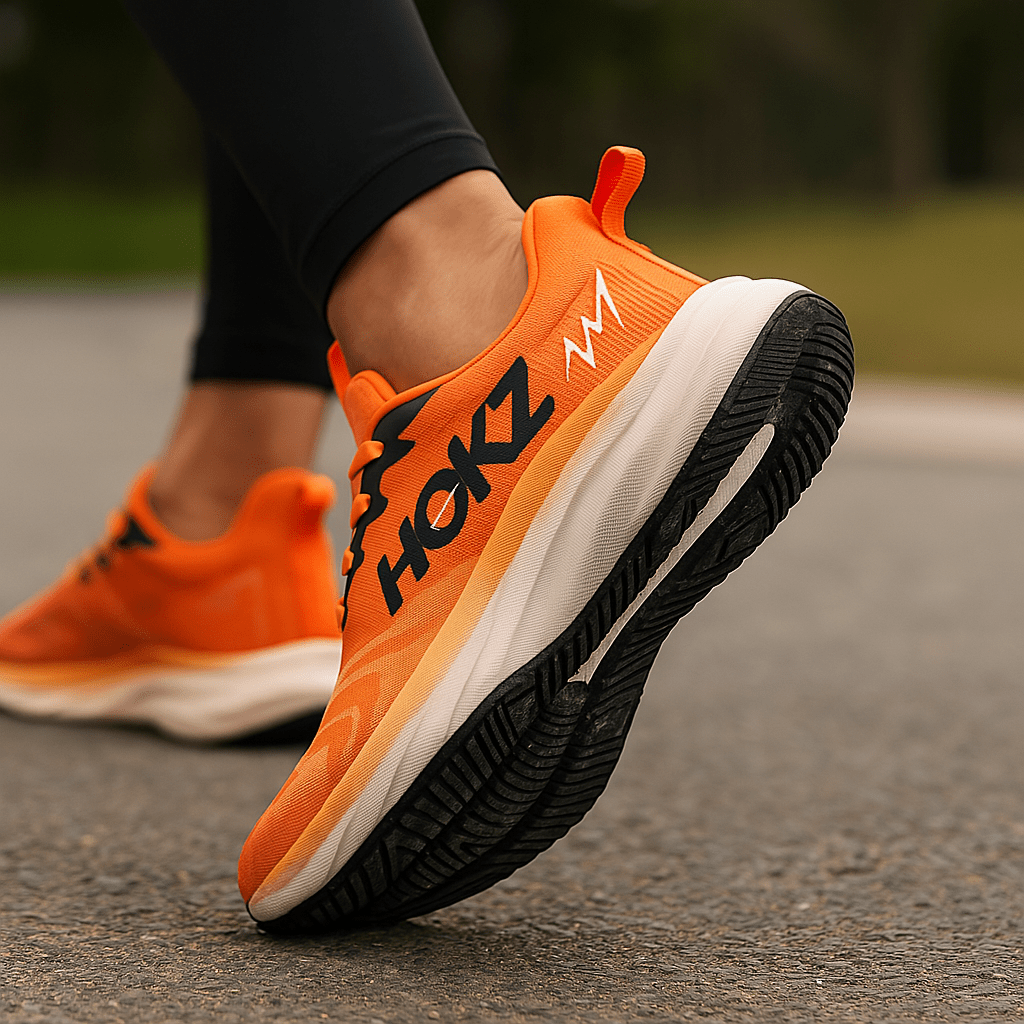 Lightweight Running Shoes Cushioned Training Breathable Mesh Foam Sole Lace Up - Image 1
