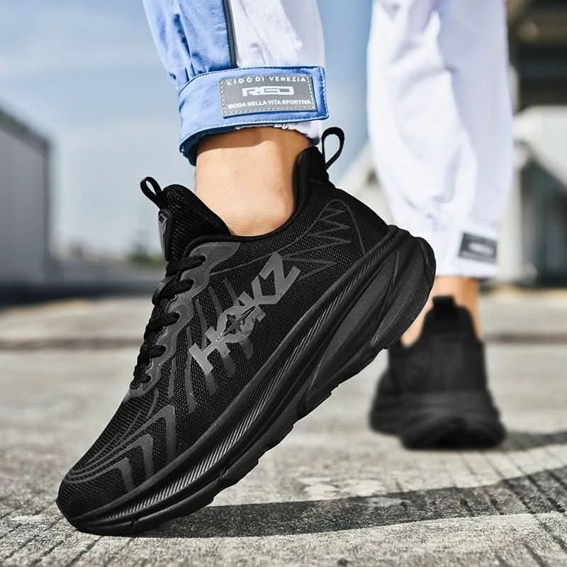 Lightweight Running Shoes Cushioned Training Breathable Mesh Foam Sole Lace Up - Image 3