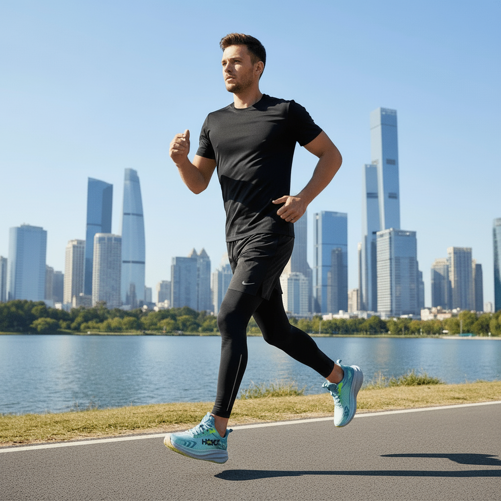 Lightweight Running Shoes Cushioned Training Breathable Mesh Foam Sole Lace Up - Image 4
