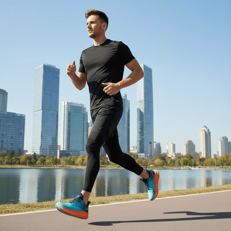 Lightweight Running Shoes Cushioned Training Breathable Mesh Foam Sole Lace Up - Image 6
