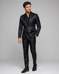 Lightweight Slim Fit Tailored Suit for Men — back view
