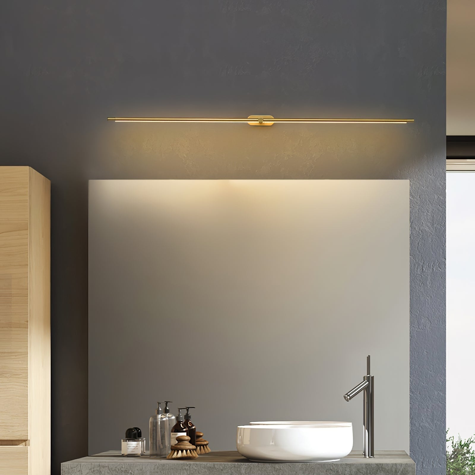 Linear Battery Powered Modern Wall Sconce with Adjustable Pivot and Integrated LED - Image 11