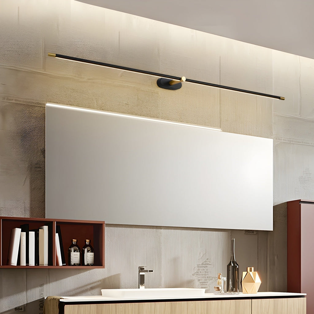 Linear Battery Powered Modern Wall Sconce with Adjustable Pivot and Integrated LED - Image 2