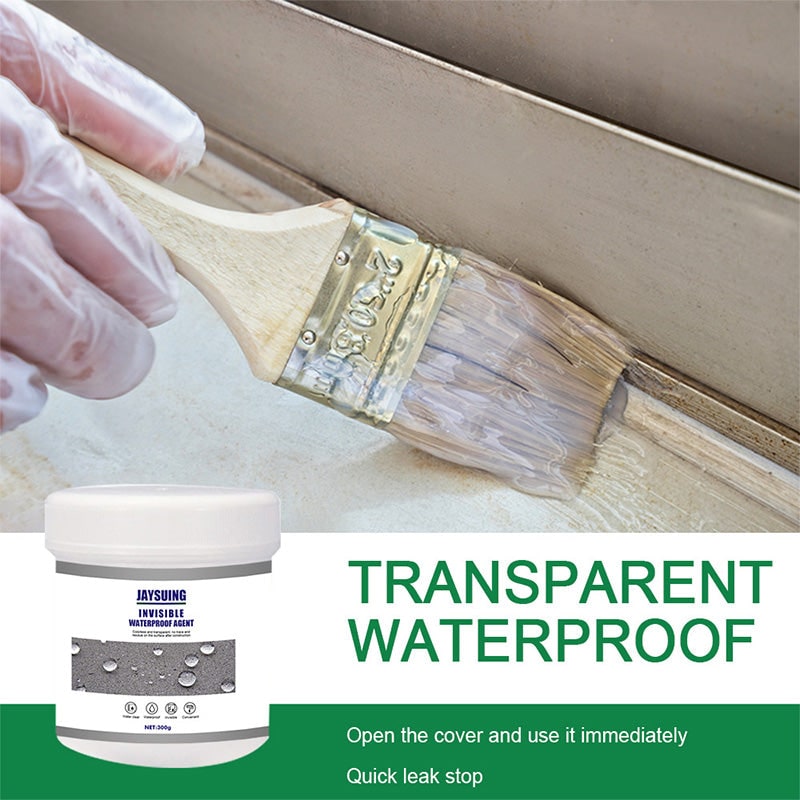 Liquid Rubber Waterproof Sealant for Concrete and Cracks with Application Brush - Image 2