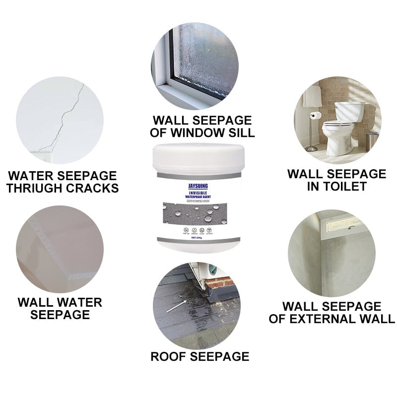 Liquid Rubber Waterproof Sealant for Concrete and Cracks with Application Brush - Image 5