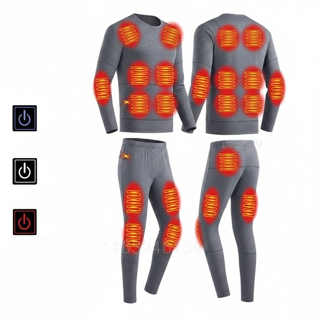 Long Johns Thermal Underwear with Heated Base Layer and Cold Weather - Image 4