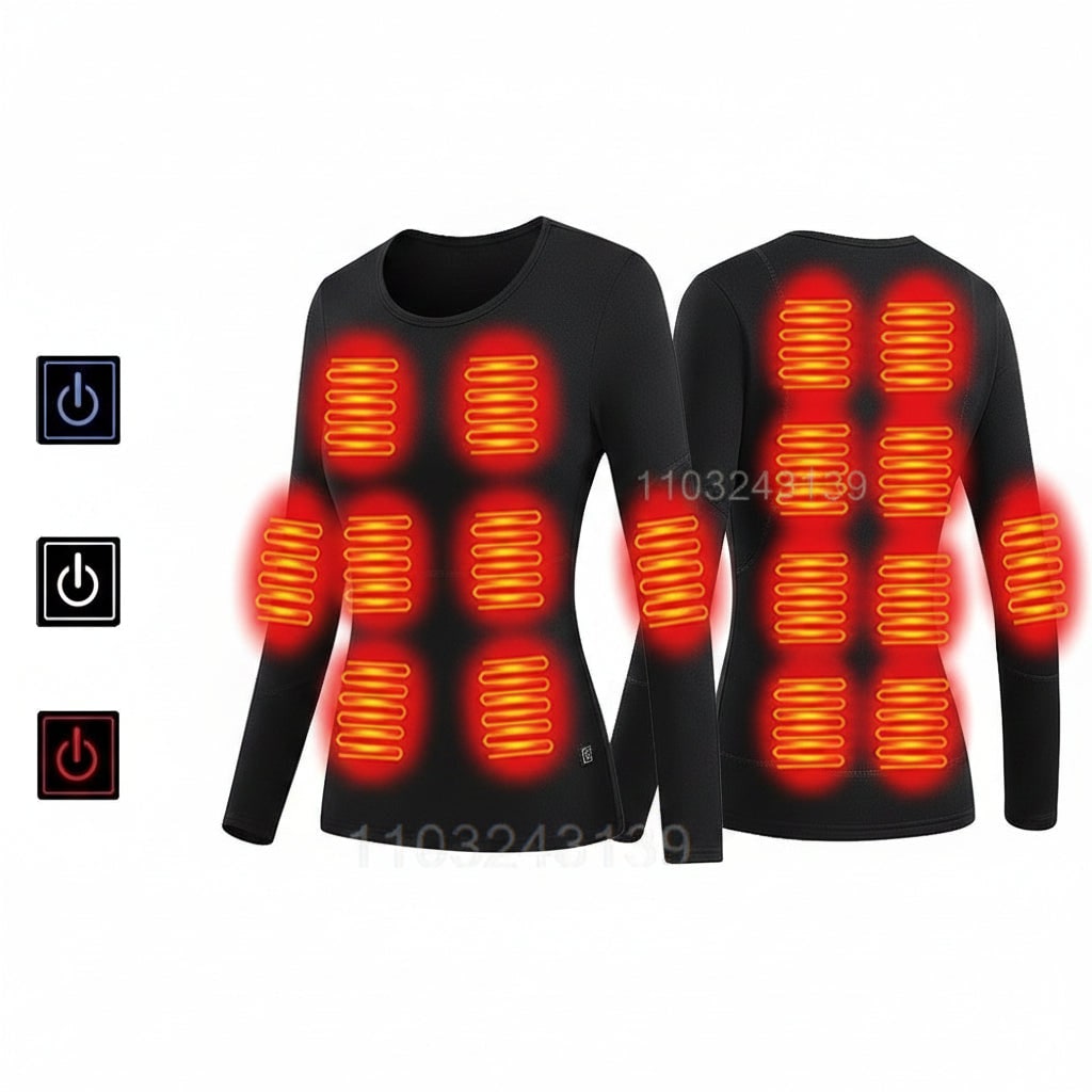 Long Johns Thermal Underwear with Heated Base Layer and Cold Weather - Image 9