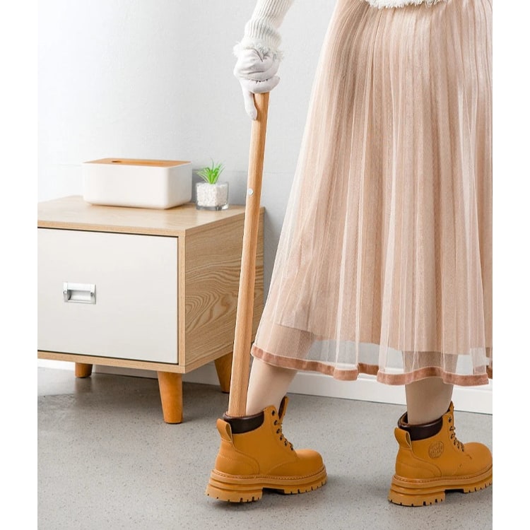 Long Shoe Horn Wooden Handle Magnetic Wall Mount Standing - Image 5