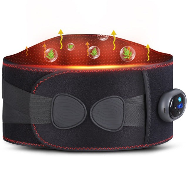 Lower Back Heat Pack and Heating Pad with Support Belt Cordless Vibration Massager for Pain Relief - Image 1