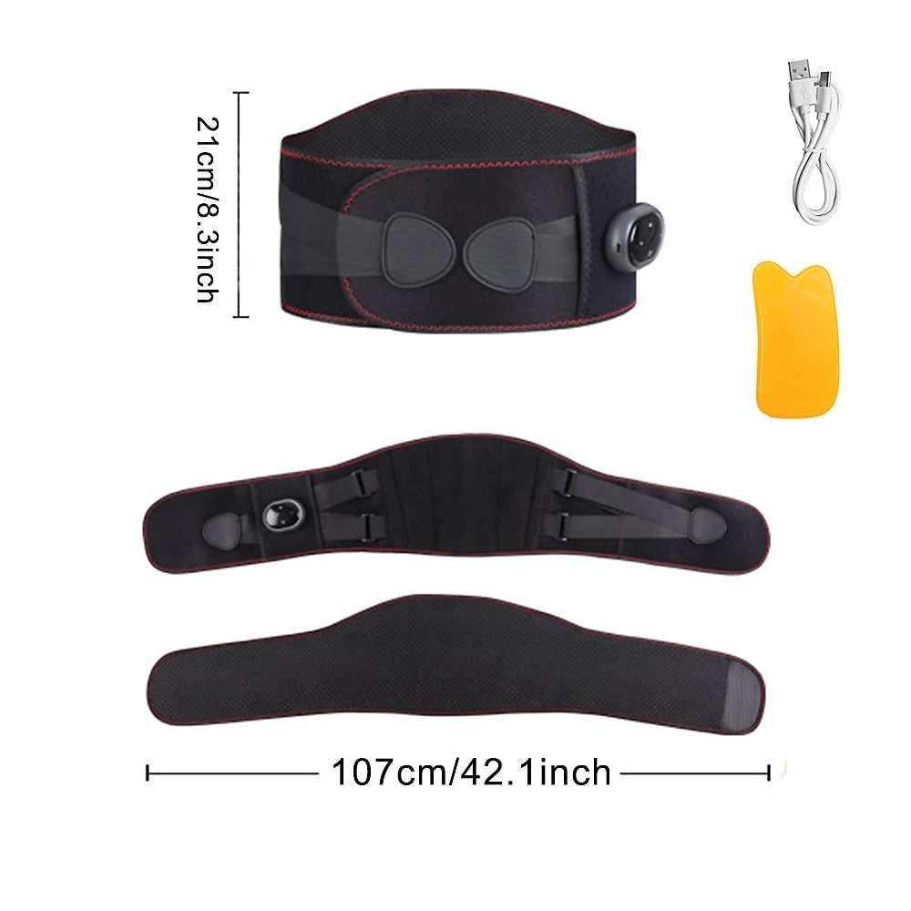 Lower Back Heat Pack and Heating Pad with Support Belt Cordless Vibration Massager for Pain Relief - Image 12