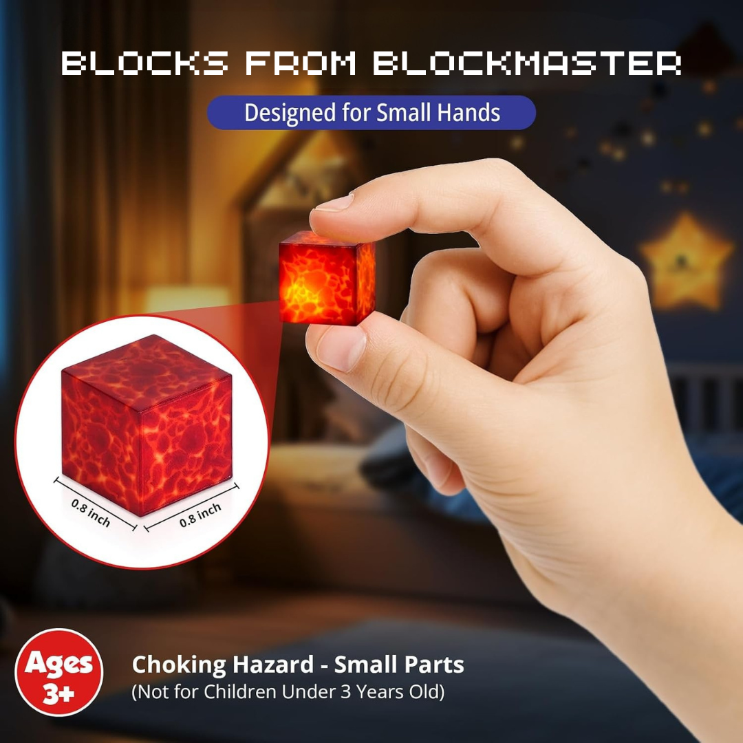 Magnetic Building Blocks and Cubes with LED Light-Up Pixelated Textures - Image 7