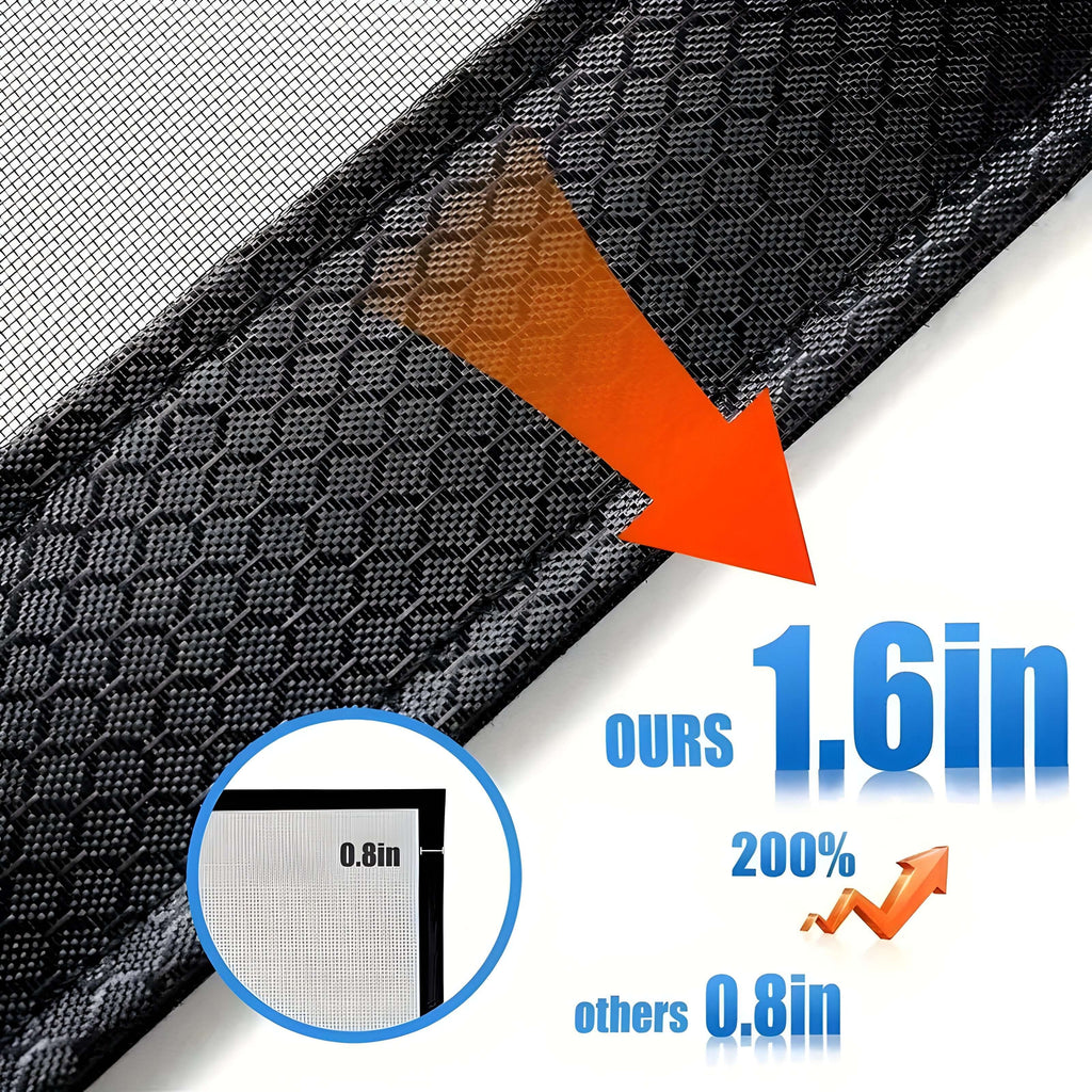 Magnetic Screen Door with Self-Closing Mesh and Curtain for Hands-Free Entry - Image 7