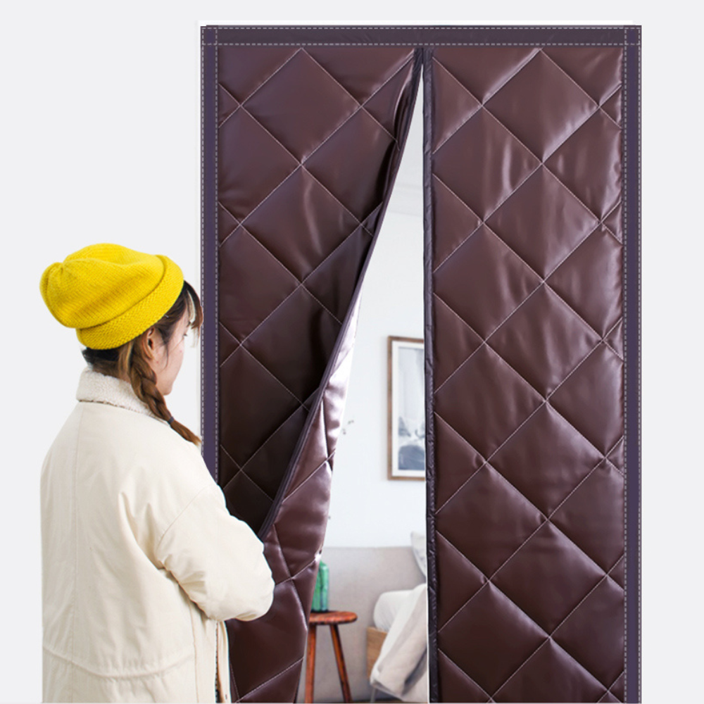 Magnetic Thermal Insulated Door Curtain with Quilted Panel and Hands-Free Entry - Image 2