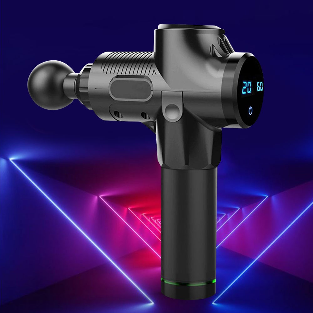 Massage Gun for Deep Tissue and Handheld Fascia Therapy with Six Attachments Muscle Massager - Image 1