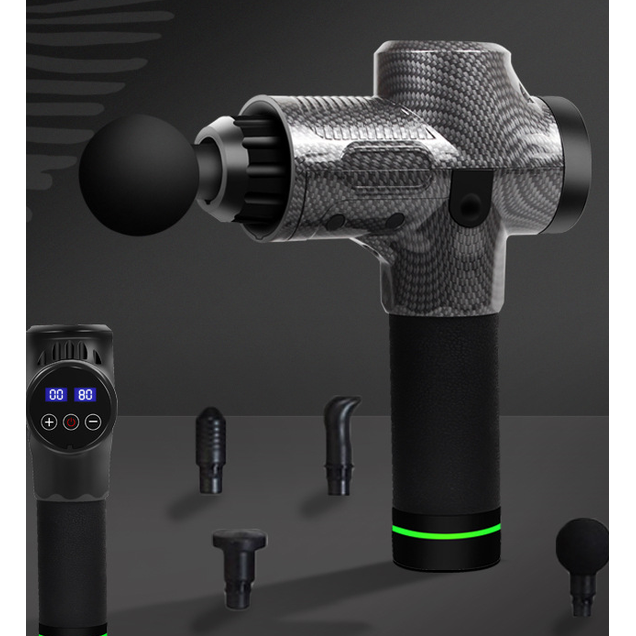 Massage Gun for Deep Tissue Handheld Therapy with Six Interchangeable Heads and Lcd Display - Image 11