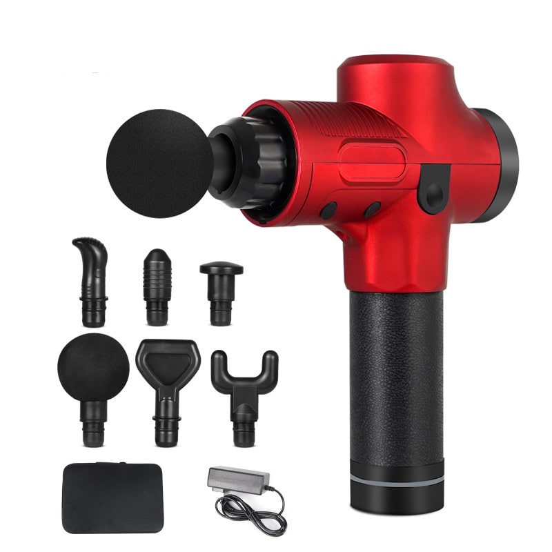 Massage Gun for Deep Tissue Handheld Therapy with Six Interchangeable Heads and Lcd Display - Image 4
