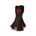 Medieval Knight Costume Tunic with Hooded Cloak and Templar Cross for Cosplay - Image 2