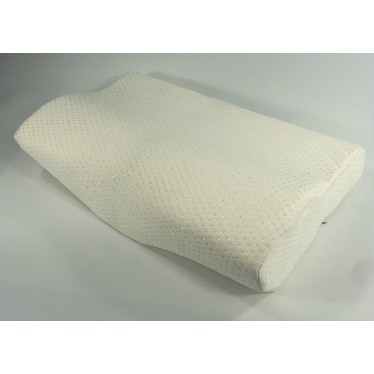 Memory Foam Cervical Contour Pillow with Ergonomic Wave Support and Removable Cover - Image 3
