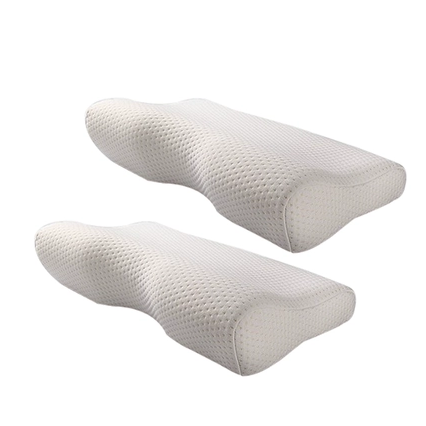 Memory Foam Cervical Contour Pillow with Ergonomic Wave Support and Removable Cover - Image 6
