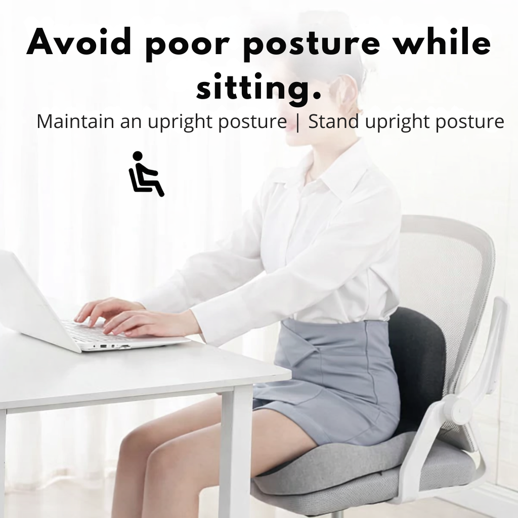 Memory Foam Seat Cushion Office Chair Ergonomic Breathable Non Slip Portable Orthopedic - Image 3