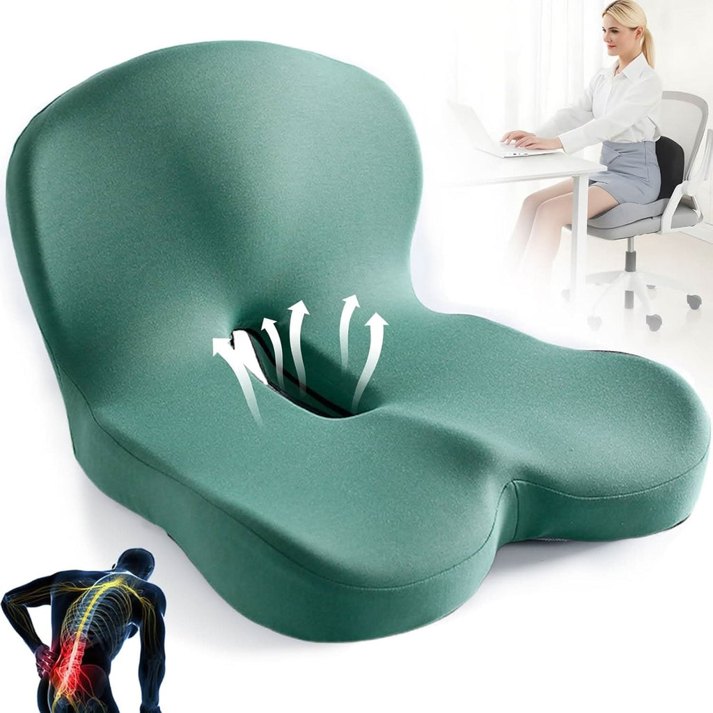 Memory Foam Seat Cushion Office Chair Ergonomic Breathable Non Slip Portable Orthopedic - Image 7