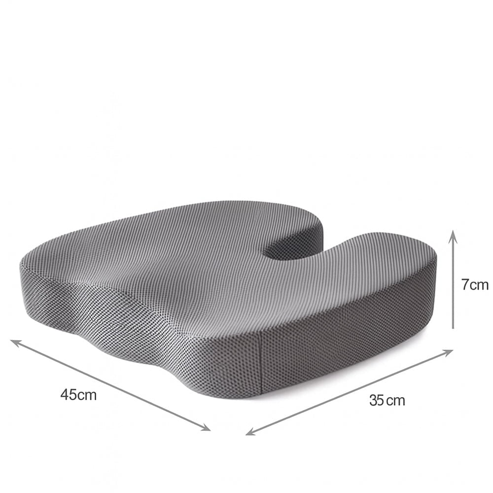 Memory Foam Seat Cushion Office Chair Ergonomic Coccyx Gel Mesh Contoured Orthopedic - Image 7