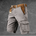 Mens Cargo Shorts Relaxed Fit Pockets Belt Outdoor Casual Lightweight - Image 1