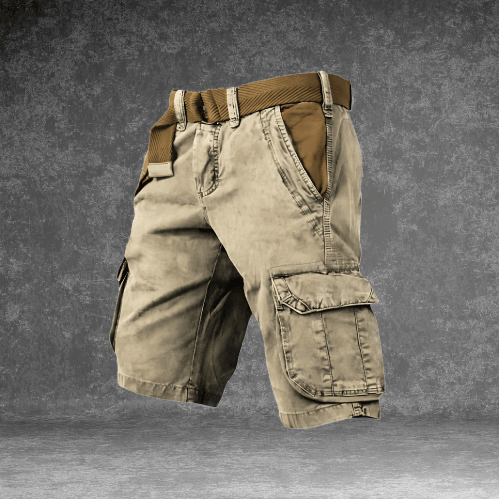 Mens Cargo Shorts Relaxed Fit Pockets Belt Outdoor Casual Lightweight - Image 5