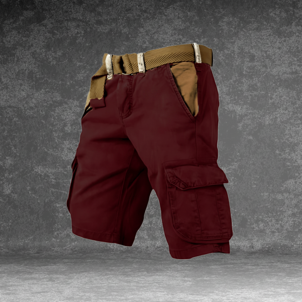 Mens Cargo Shorts Relaxed Fit Pockets Belt Outdoor Casual Lightweight - Image 6