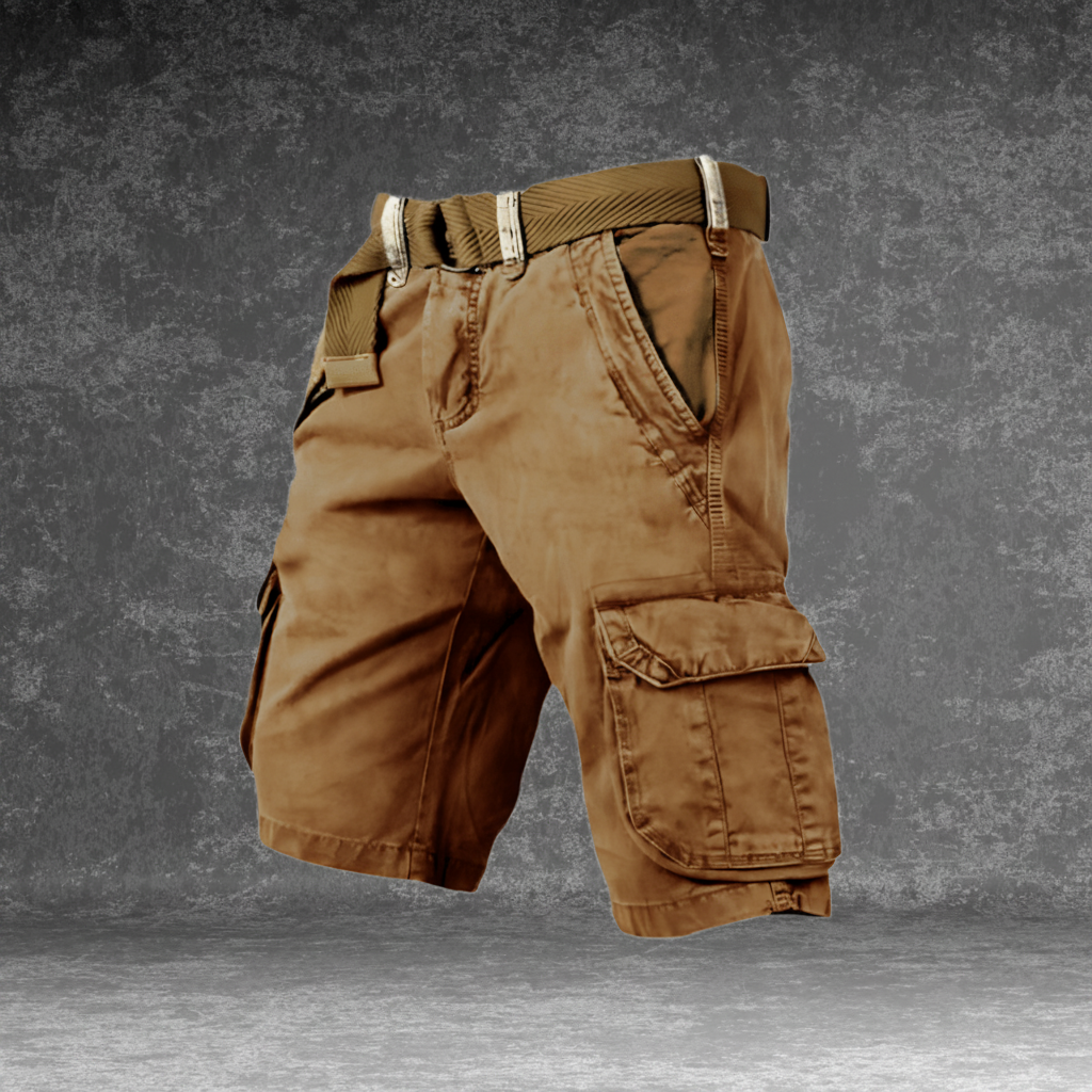 Mens Cargo Shorts Relaxed Fit Pockets Belt Outdoor Casual Lightweight - Image 7