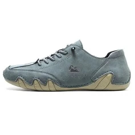 Mens Casual Shoes Barefoot Walking Lace Up Leather Low Top Sneakers Everyday - Image 13