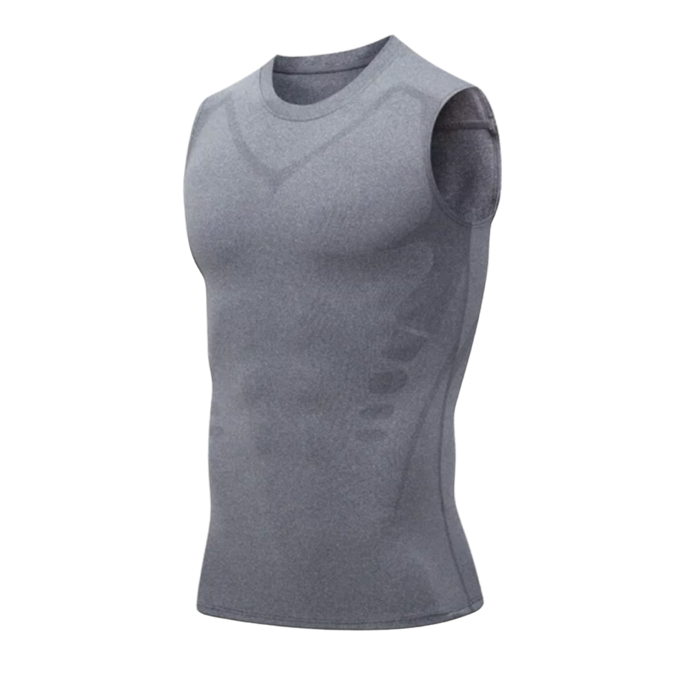 Men's Compression Tank Top Shapewear Vest with Chest Support - Image 4