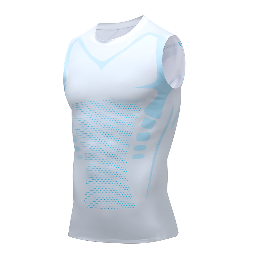 Men's Compression Tank Top Shapewear Vest with Chest Support - Image 6