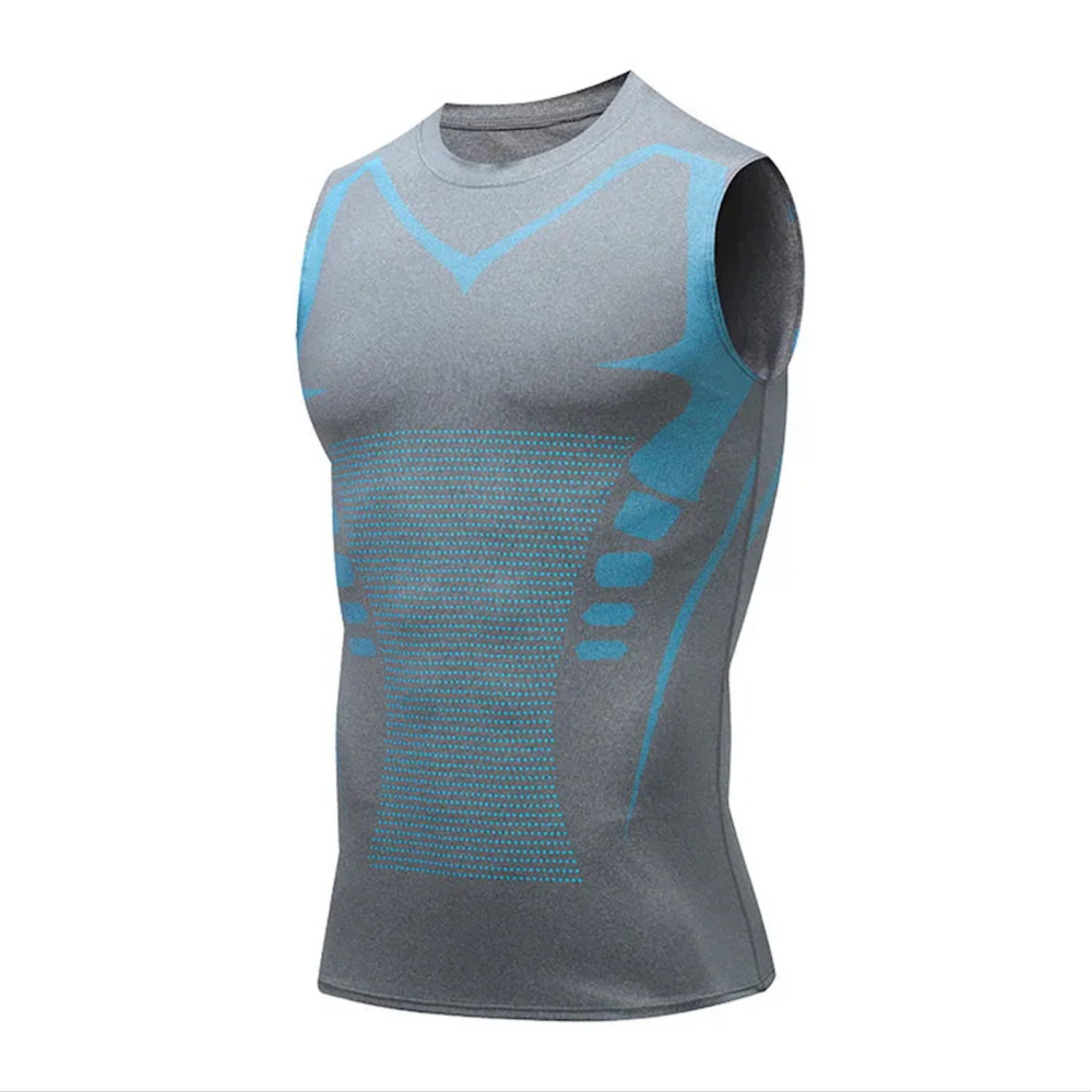 Men's Compression Tank Top Shapewear Vest with Chest Support - Image 7