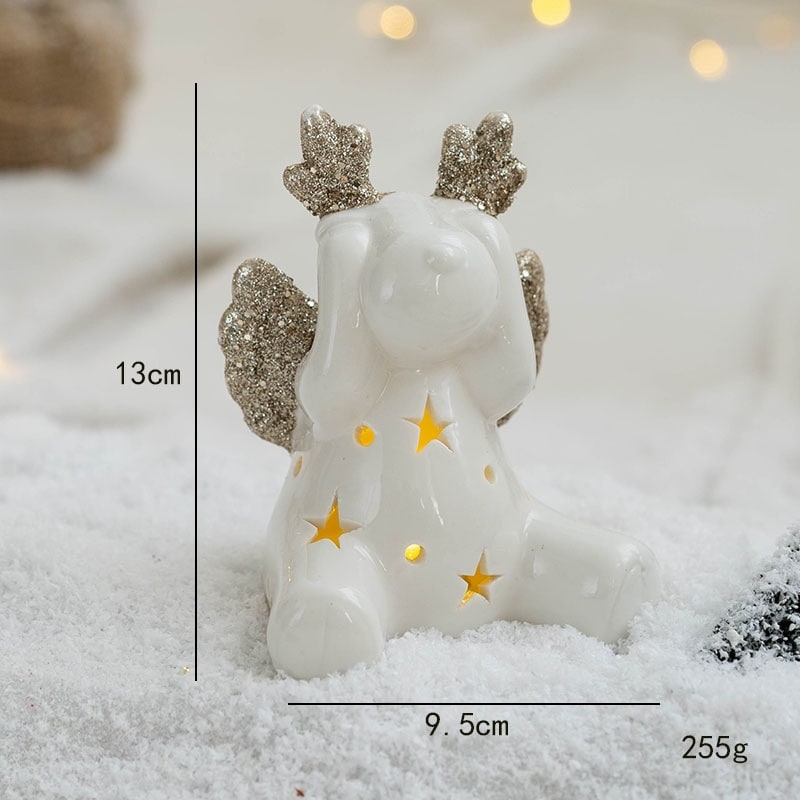 Men's Halloween Glass Pre-Lit LED Christmas Tree Tabletop Decoration with Mercury Finish and Star Topper - Image 16