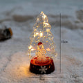 Men's Halloween Glass Pre-Lit LED Christmas Tree Tabletop Decoration with Mercury Finish and Star Topper - Image 7