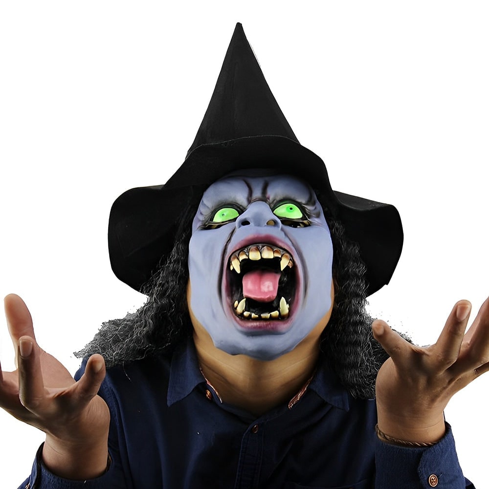 Men's Halloween Realistic Silicone Mask Old Man Hyper Face with Handpainted Details and Synthetic Hair - Image 21
