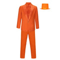 Men's Halloween Tuxedo Costume with Ruffled Shirt Bow Tie and Top Hat Party Outfit - Image 1