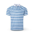 Mens Polo Shirt Striped Short Sleeve Collar Cotton Regular Fit Summer - Image 2