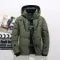 Men's Puffer Jacket with Adjustable Hood Quilted Insulated Winter Coat with Zippered Pockets - Image 7